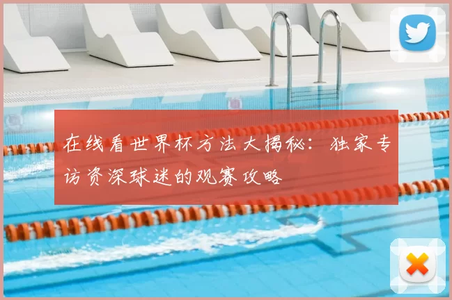 在线看世界杯方法大揭秘:独家专访资深球迷的观赛攻略