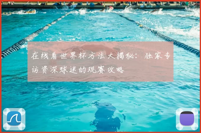 在线看世界杯方法大揭秘：独家专访资深球迷的观赛攻略
