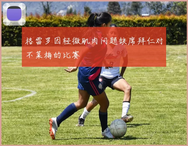 格雷罗因轻微肌肉问题缺席拜仁对不莱梅的比赛